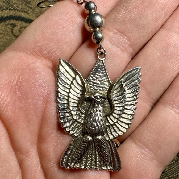 Single silver plated eagle earring From the ‘90’s. - Picture 1 of 7